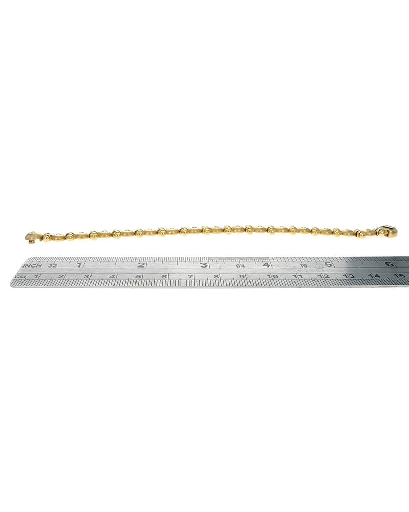 Denise Roberge 22K/18K Diamond Puffed Link Bracelet