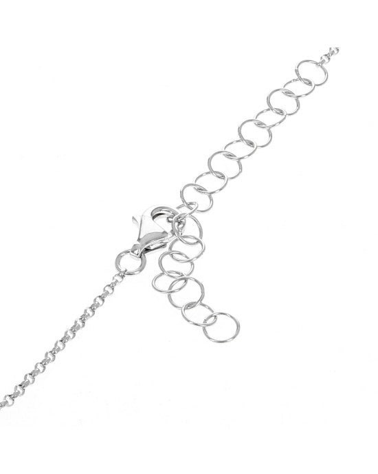 Diamond Infinity Station Chain Bracelet