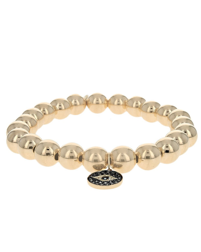 Sydney Evan Ball Bracelet with Evil Eye Charm