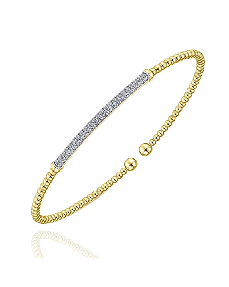 Gabriel & Co. Bujukan Diamond Bar Split Bangle