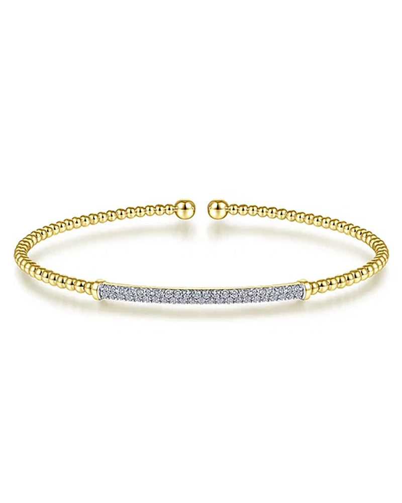 Gabriel & Co. Bujukan Diamond Bar Split Bangle