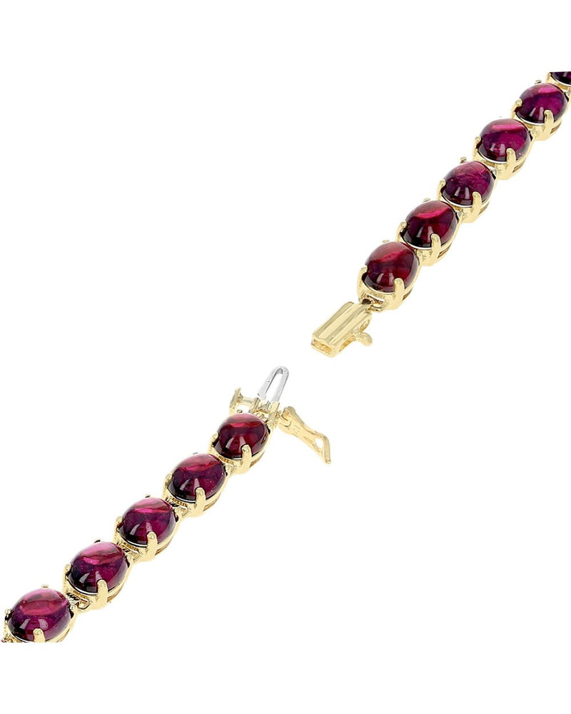 Amethyst Cabochon Inline Bracelet