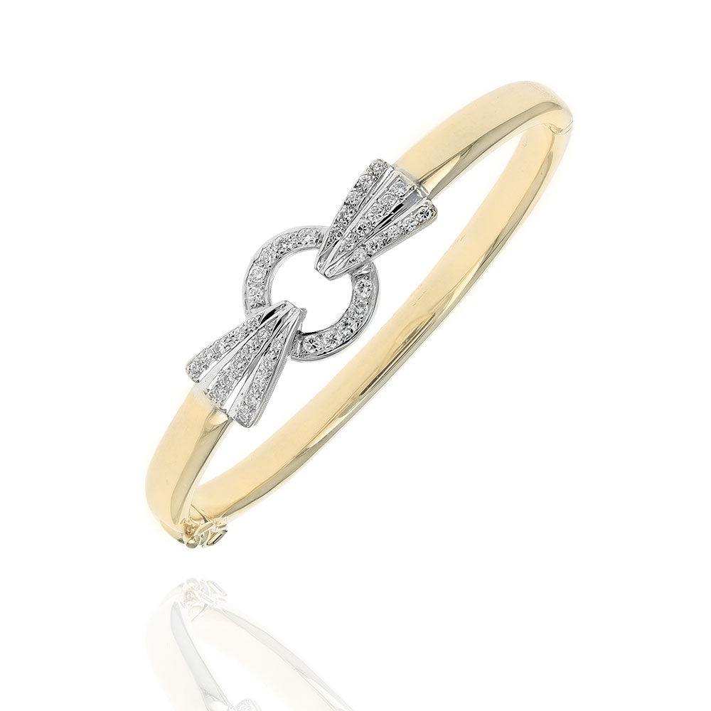 Diamond Adjoined Circle Bracelet