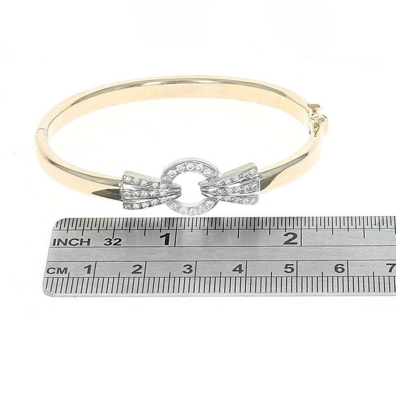 Diamond Adjoined Circle Bracelet