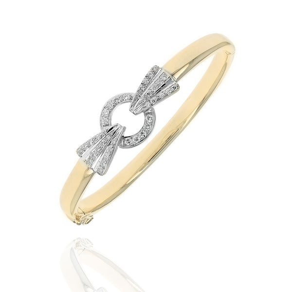 Diamond Adjoined Circle Bracelet