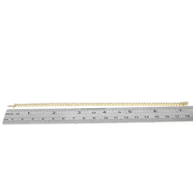 Round Diamond Inline Bracelet