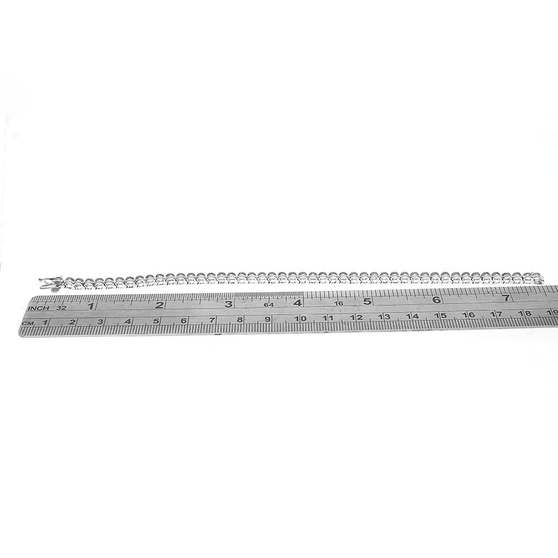 Diamond Inline Bracelet in White Gold