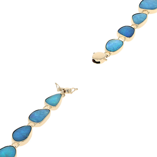 Australian Opal Doublet Inline Bracelet