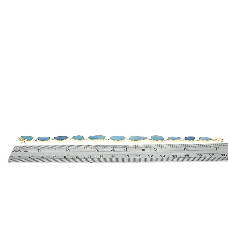 Australian Opal Doublet Inline Bracelet