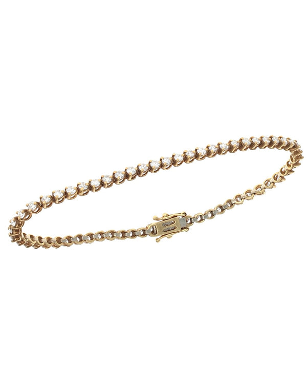 Diamond Inline Bracelet in Gold