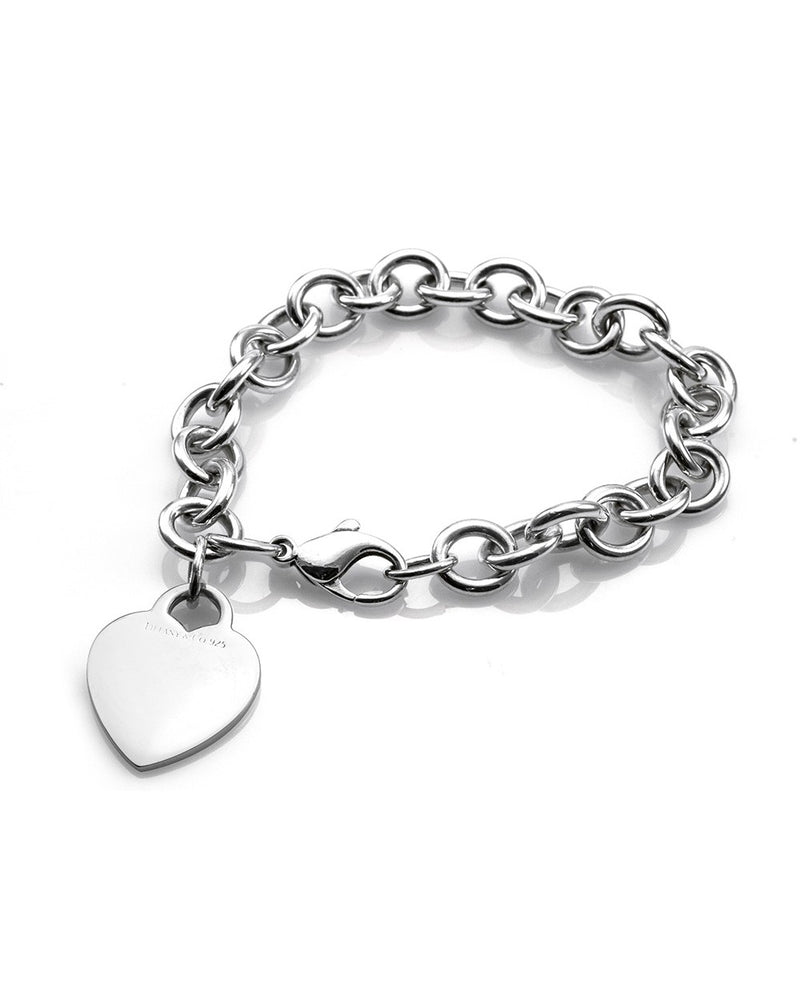 Engravable Heart Tag Bracelet