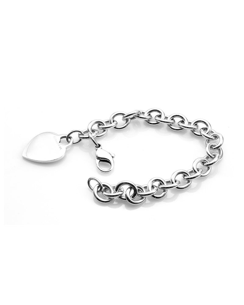 Engravable Heart Tag Bracelet