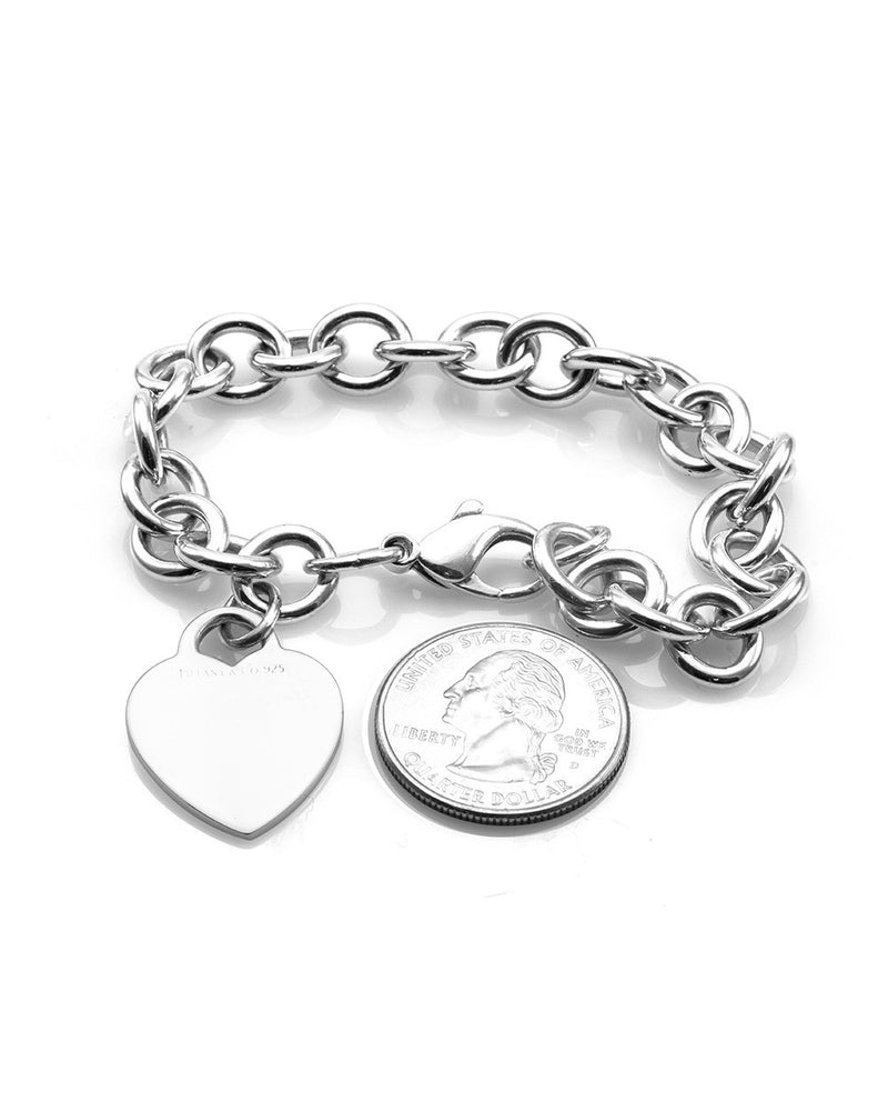 Engravable Heart Tag Bracelet