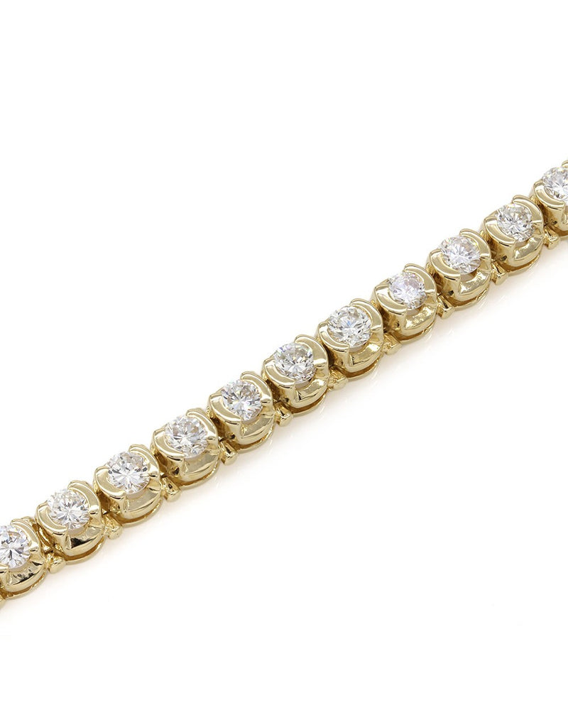 Diamond Inline Bracelet in Gold