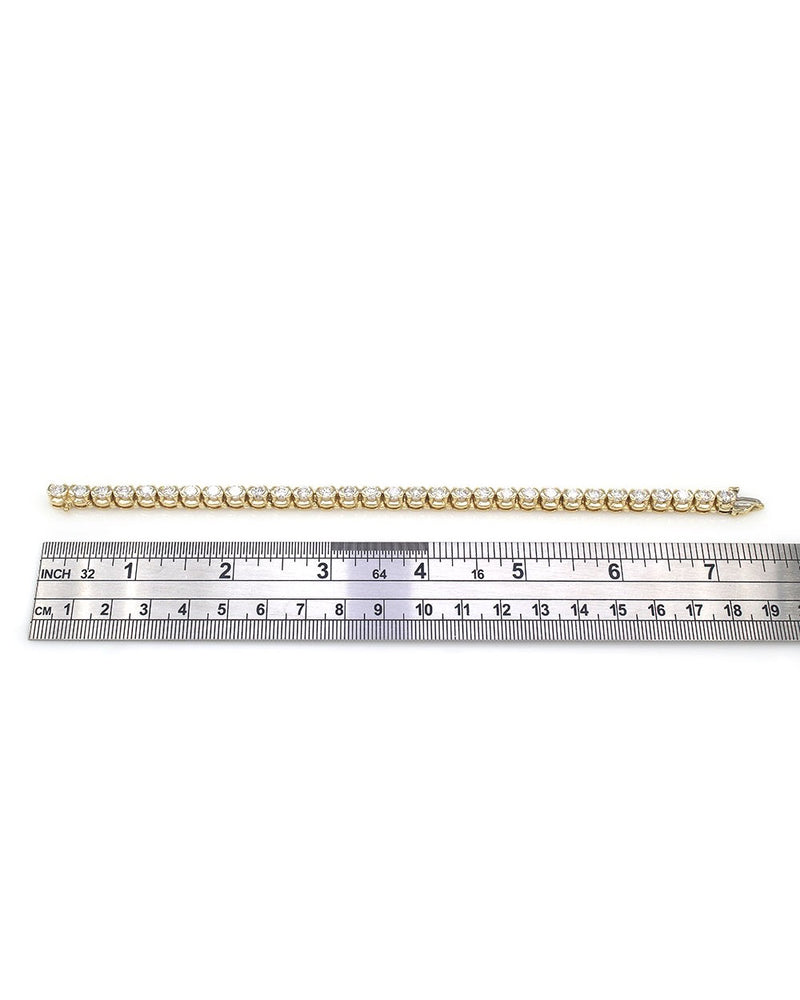 Diamond Inline Bracelet in Gold