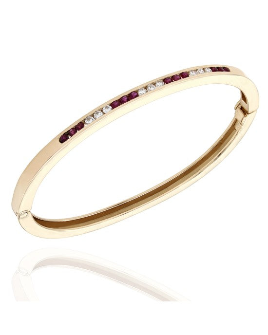 Ruby and Diamond Bracelet in Gold