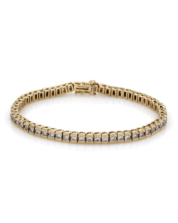 Diamond Inline Bracelet in Gold