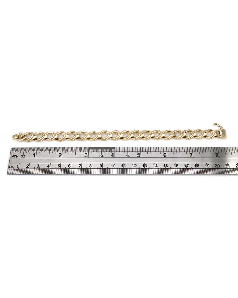 Curb Link Chain Bracelet in 14K