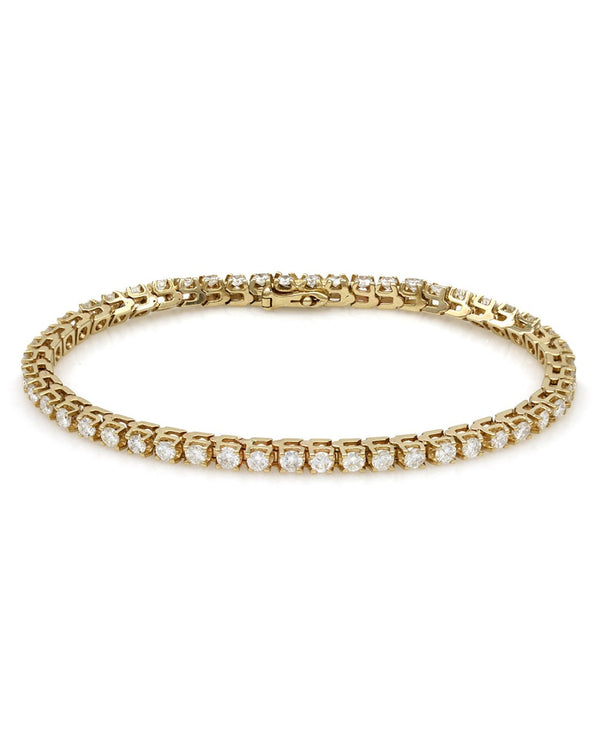 Yellow Gold Diamond Inline Bracelet