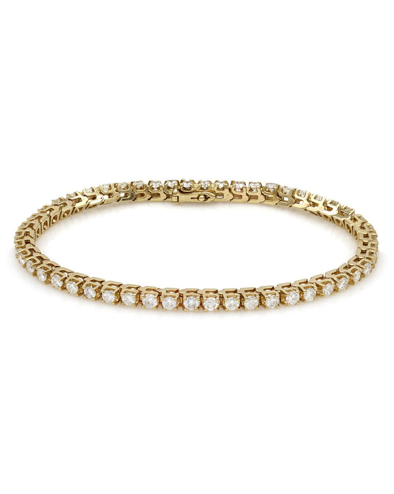 Yellow Gold Diamond Inline Bracelet