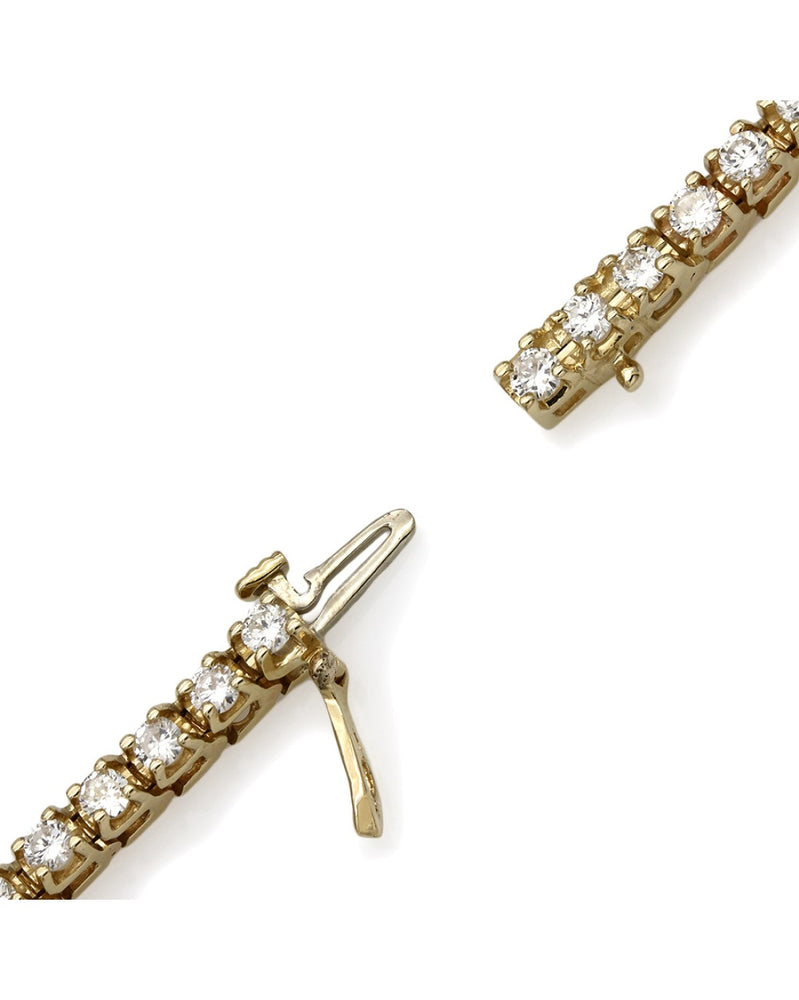 Yellow Gold Diamond Inline Bracelet