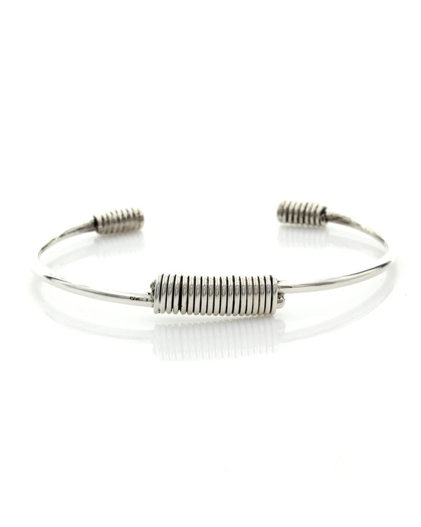 Wire Station Cuff in Silver