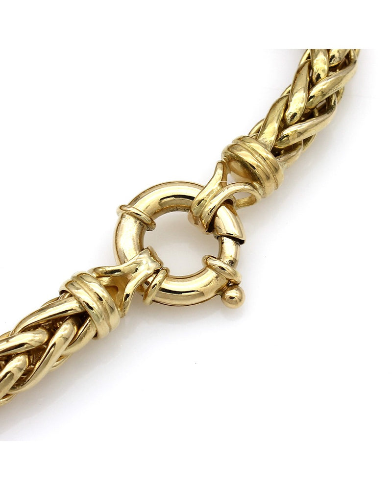 Foxtail Chain Bracelet in Yellow Gold