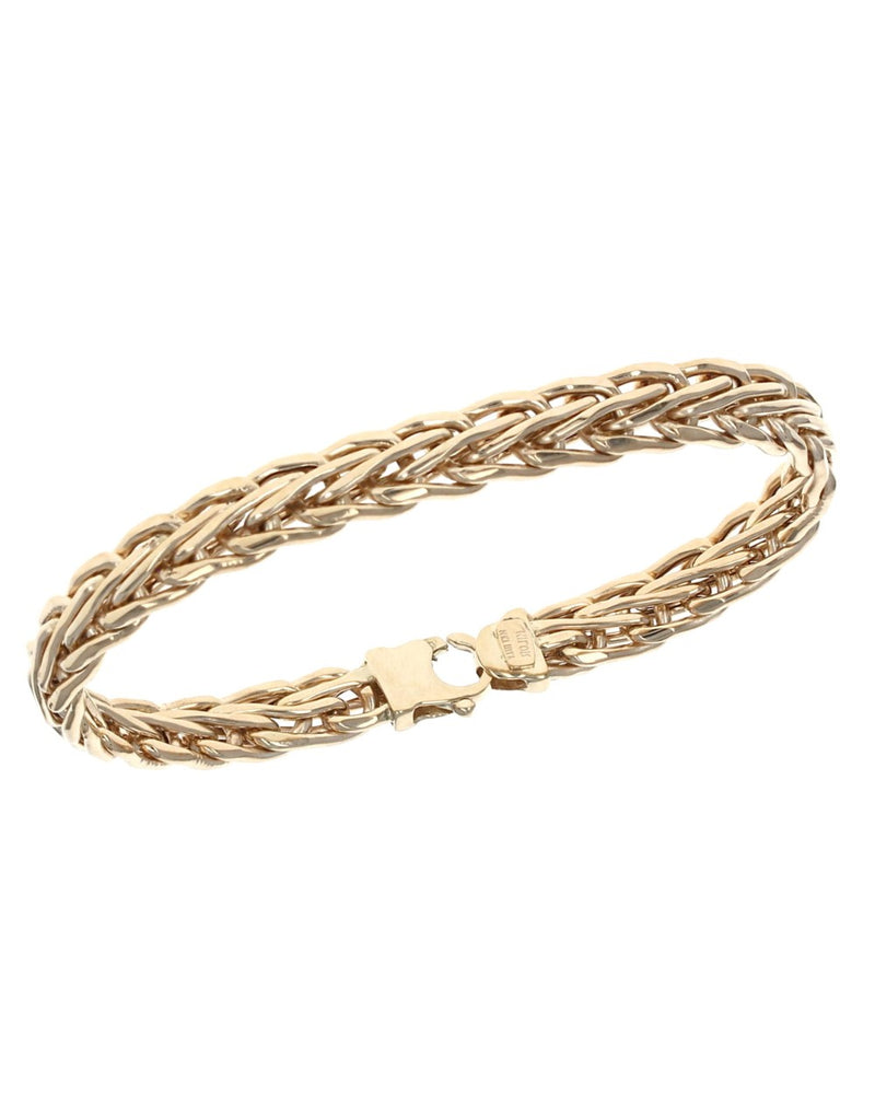 Foxtail Link Bracelet in Yellow Gold