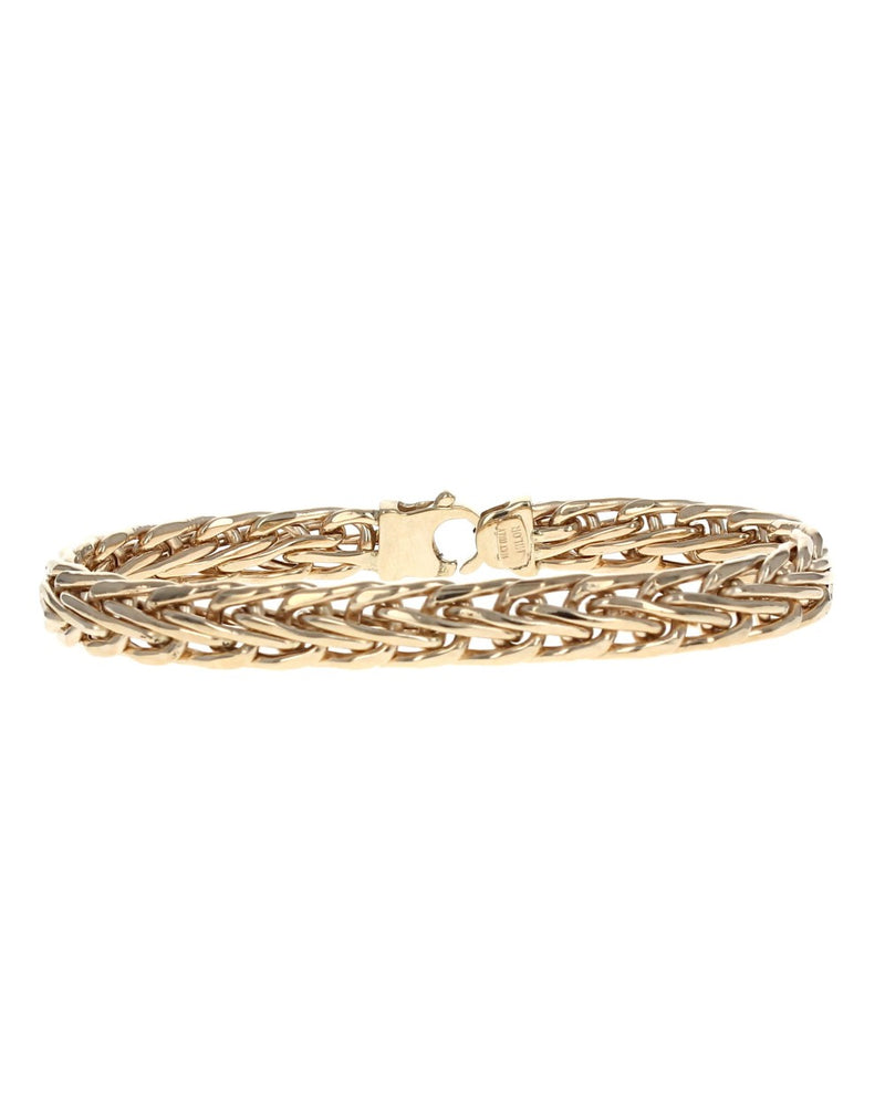 Foxtail Link Bracelet in Yellow Gold