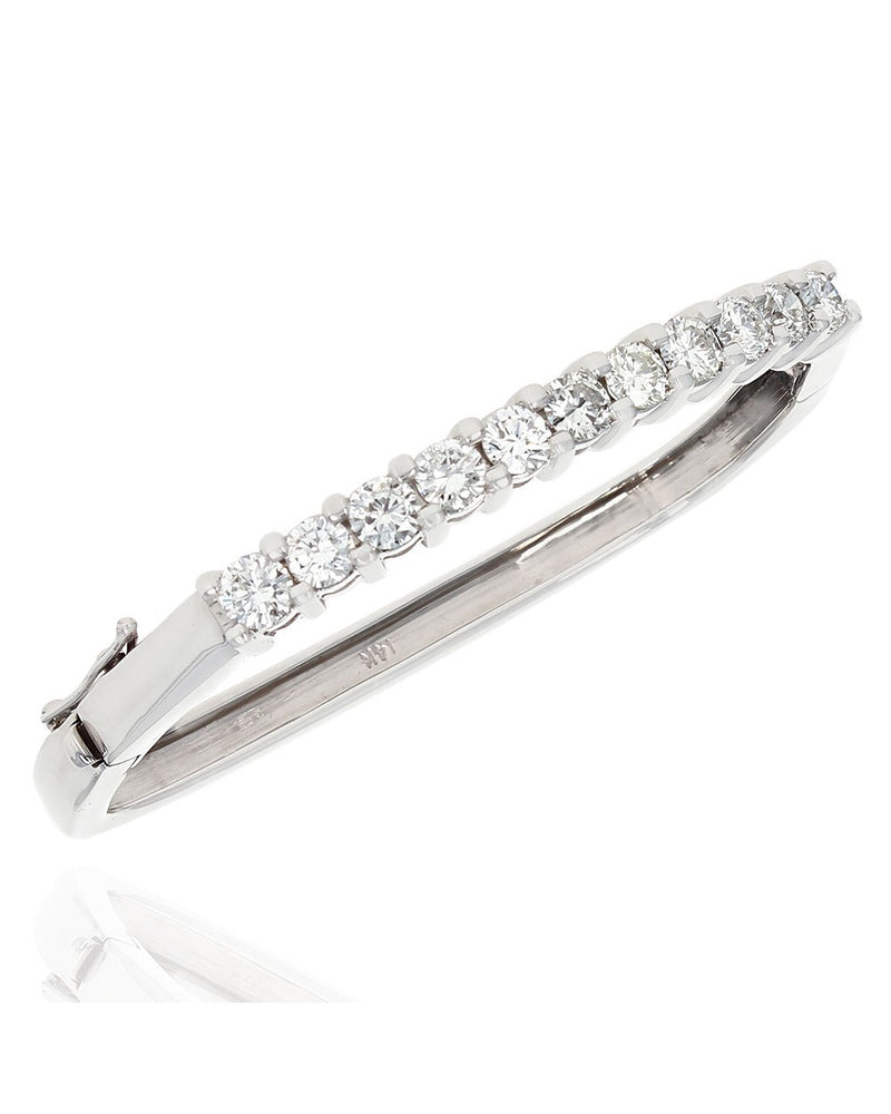 Diamond Square Bangle Bracelet