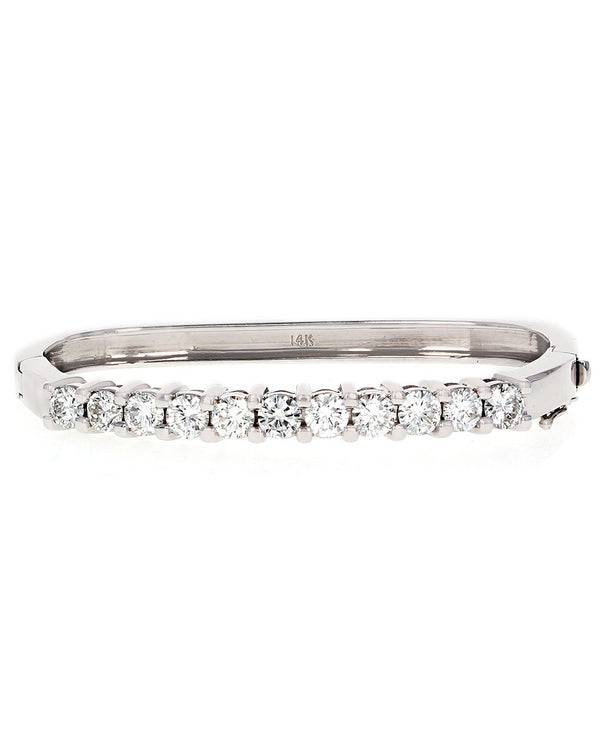 Diamond Square Bangle Bracelet