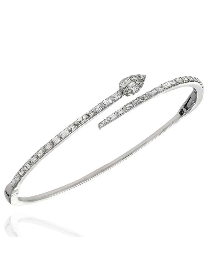 Diamond Snake Bangle Bracelet