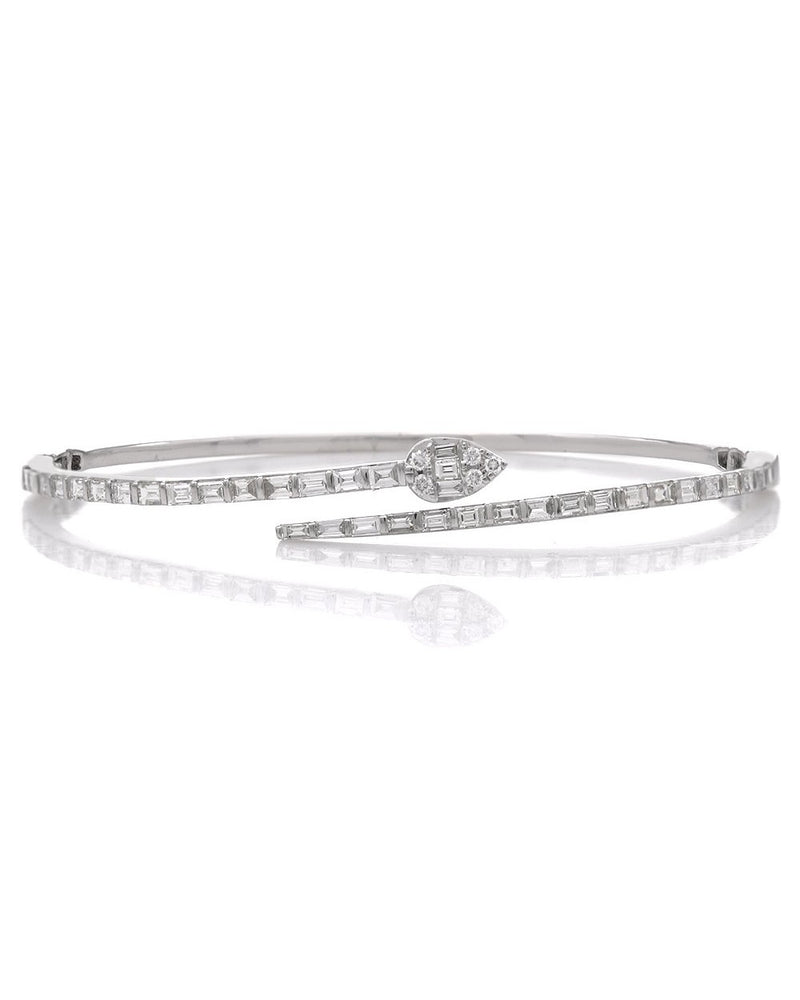 Diamond Snake Bangle Bracelet