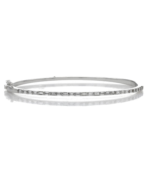 Baguette Diamond Bangle Bracelet