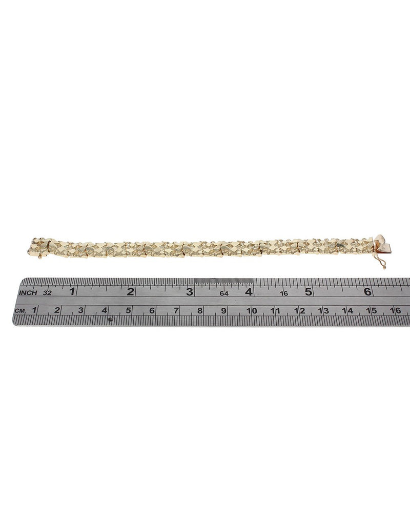 Nugget Style Bracelet in 14K Yellow Gold