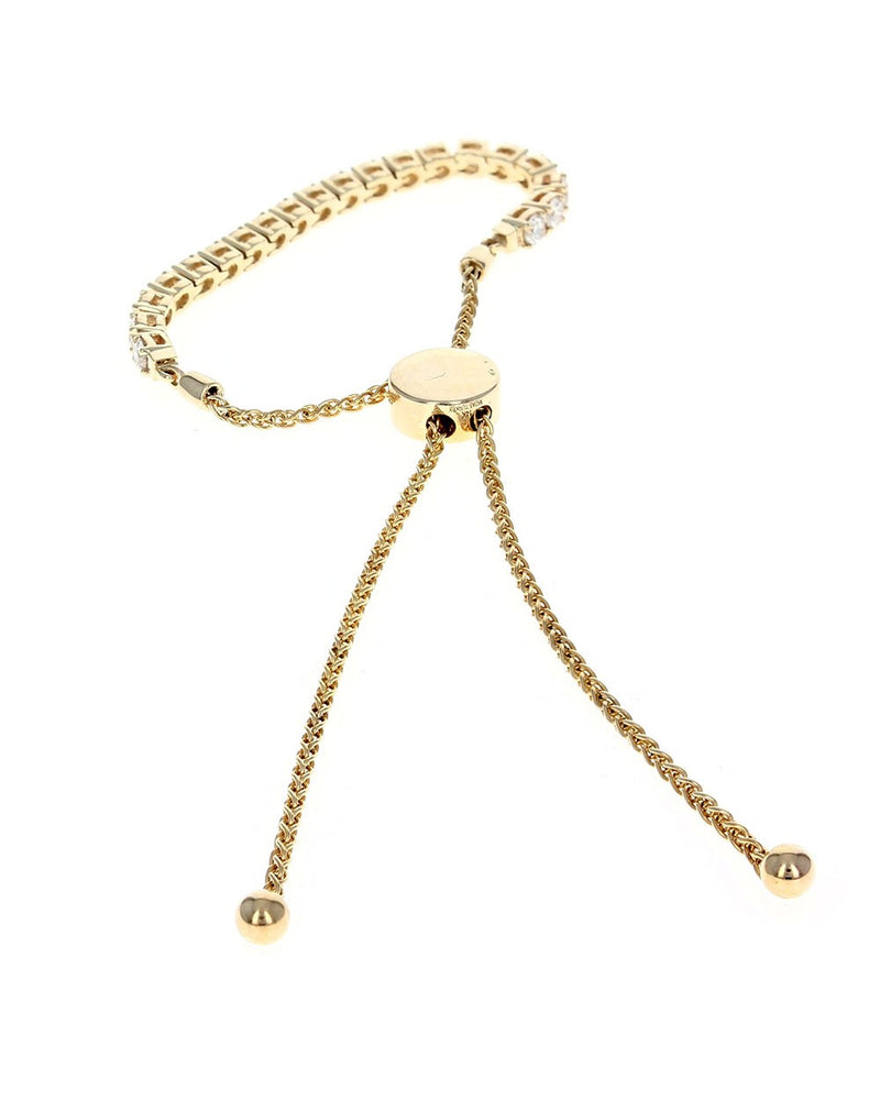 Diamond Tennis Bolo Bracelet