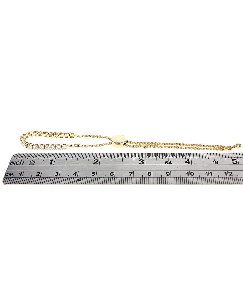 Diamond Tennis Bolo Bracelet