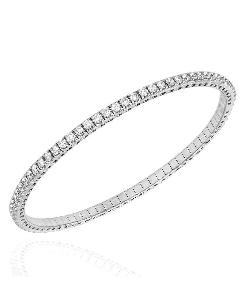 Flexible Diamond Bangle Bracelet