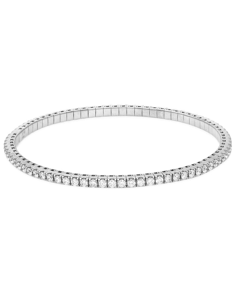 Flexible Diamond Bangle Bracelet