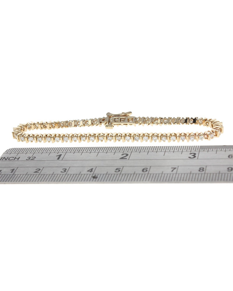 Bar Spaced Diamond Inline Braclet