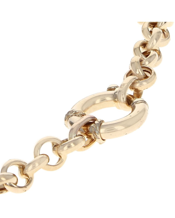 Heart Charm Rolo Chain Bracelet