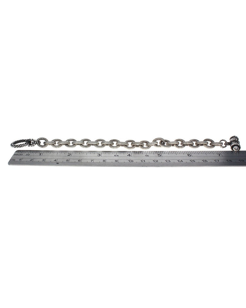 Alwand Vahan Textured Cable Link Toggle Bracelet