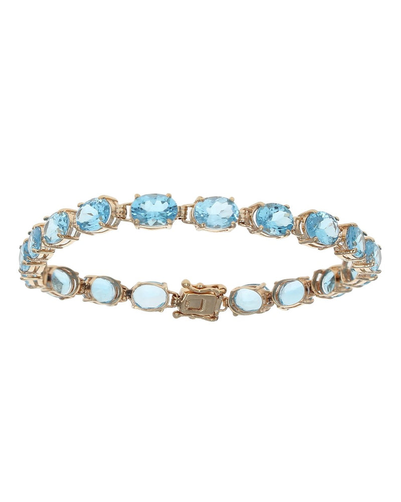 Swiss Blue Topaz Inline Bracelet