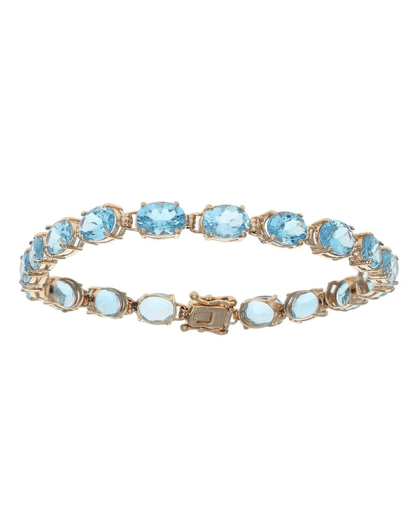 Swiss Blue Topaz Inline Bracelet