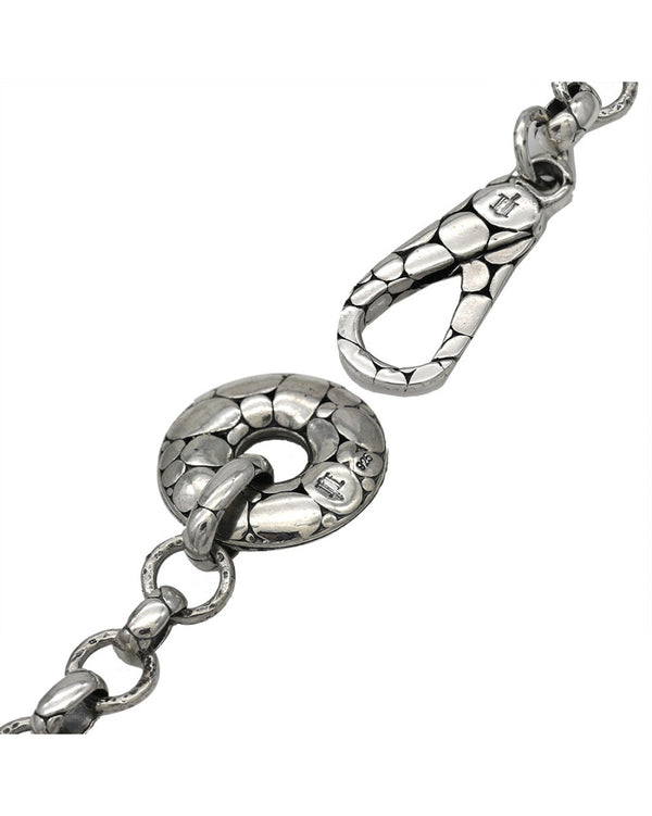 John Hardy Kali Pebble Collection Chain Bracelet with Donut Toggle in Sterling Silver