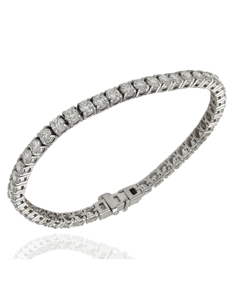 Diamond Inline Bracelet in 18K White Glod