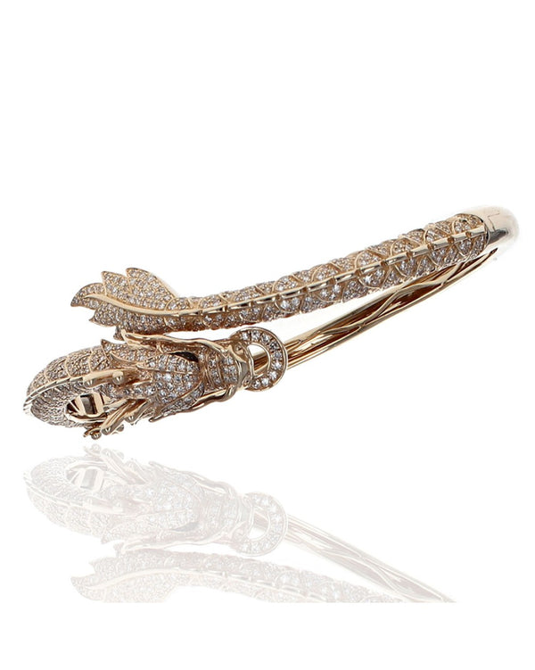 Effy Safari Diamond Pave Bypass Dragon Bangle