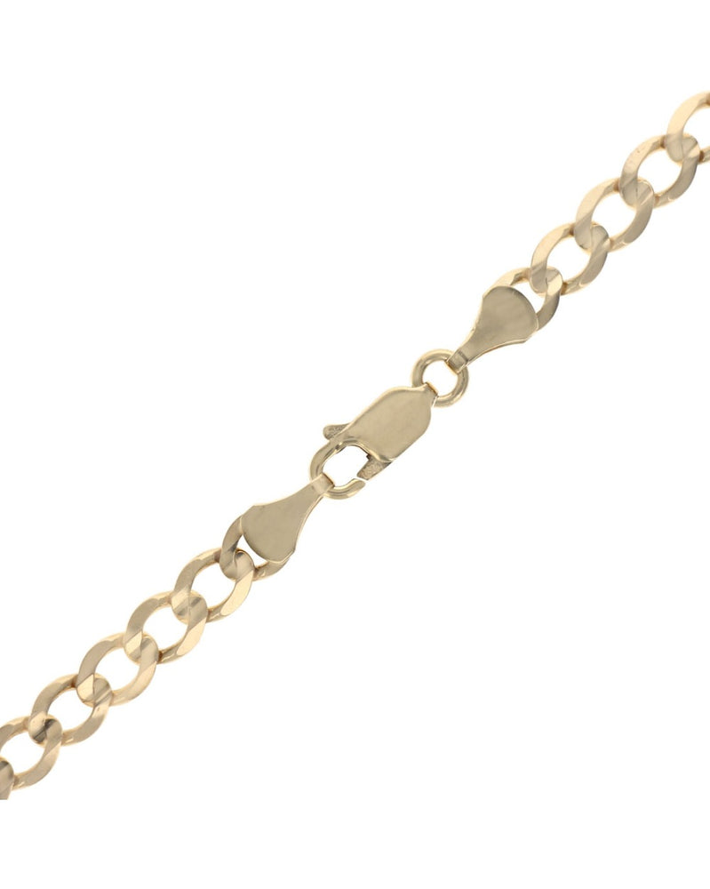 Curb Chain Bracelet in Yellow Gold