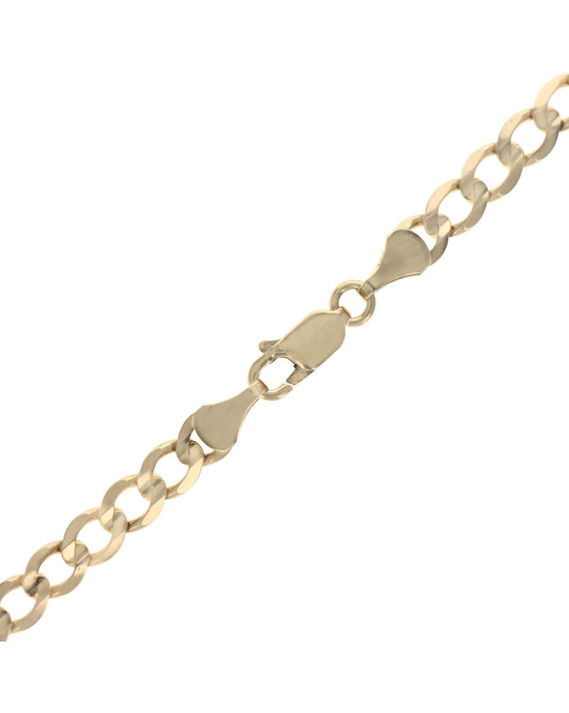 Curb Chain Bracelet in Yellow Gold