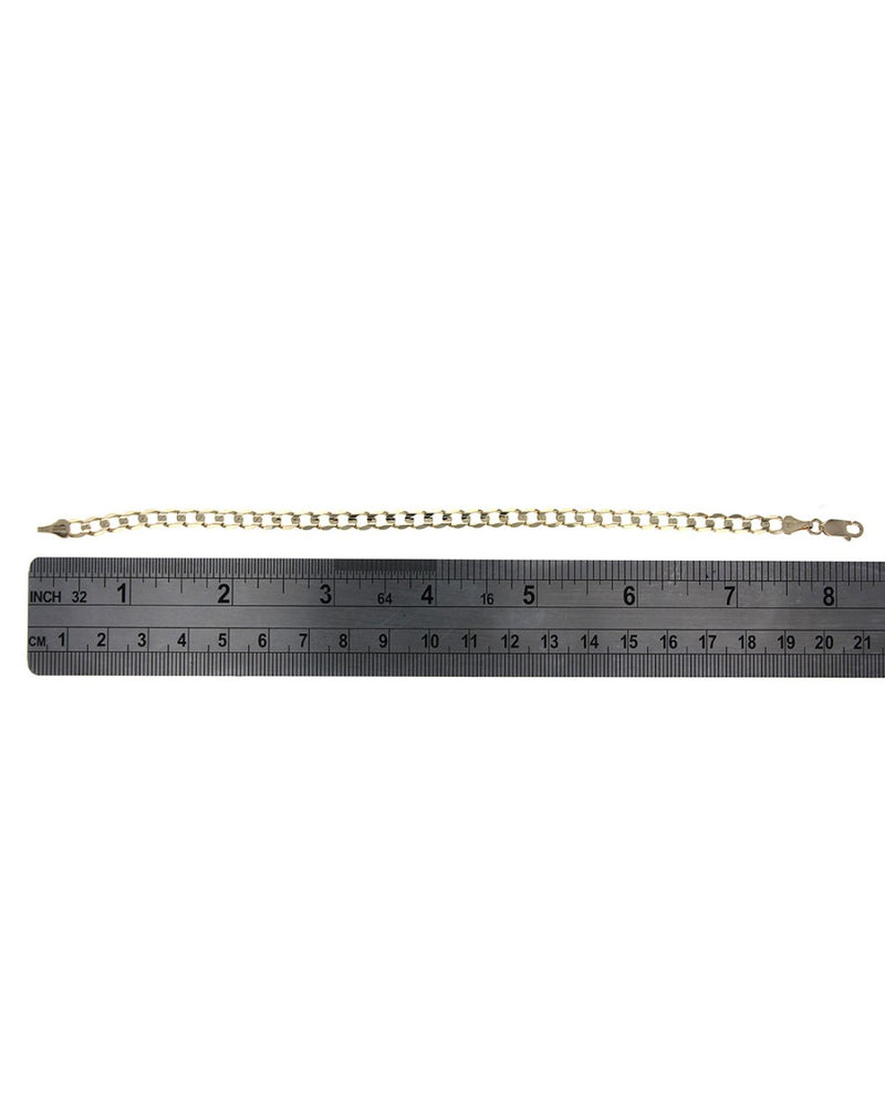 Curb Chain Bracelet in Yellow Gold